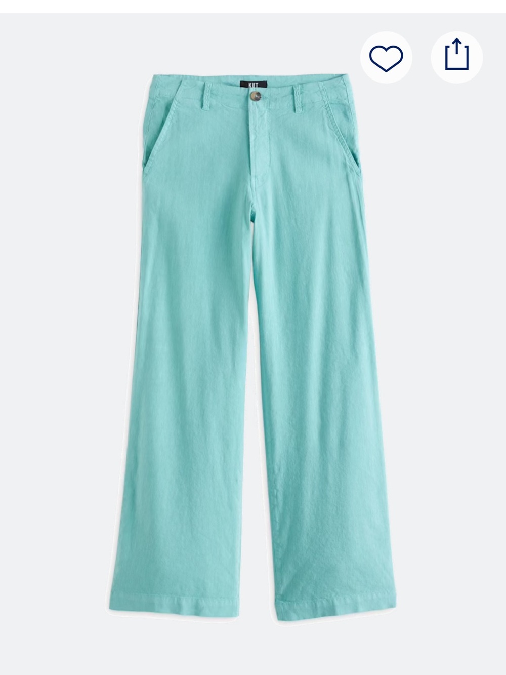 NWT:  Wide-Leg Pants in Aqua - Kut from the Kloth